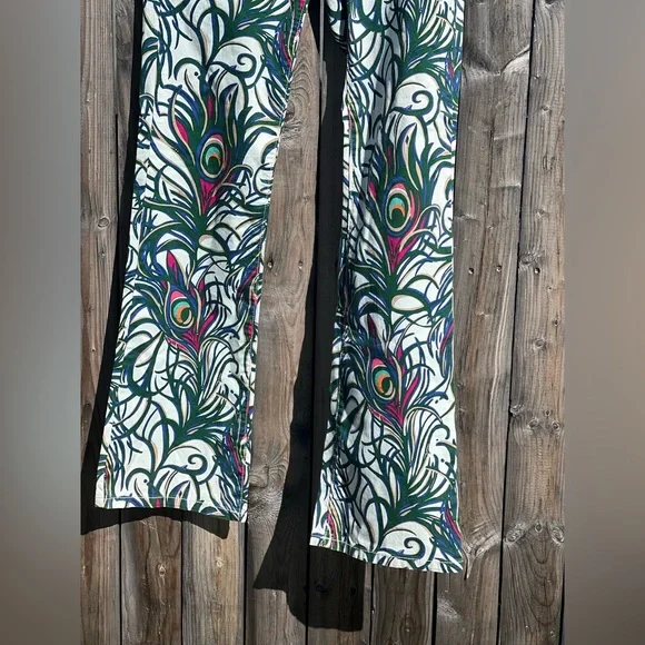 Lilly Pulitzer Palm Beach Fit peacock Feather Prints Pants - Picture 7 of 12